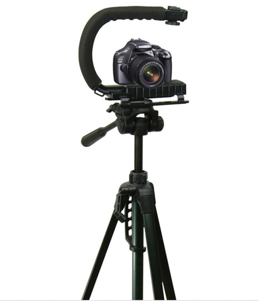 Photography Type U Bracket DV Hand Held Stabilizer- Black 1Pc Photography Type U Bracket DV Hand Held Stabilizer- Black 1Pc