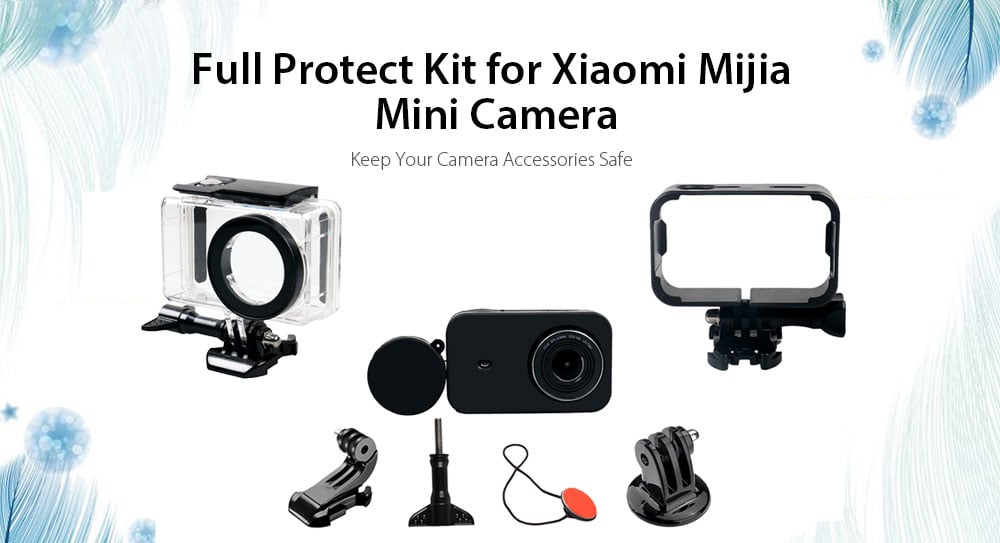 Sports Waterproof Frame Silicone Case Accessories for Xiaomi Mijia Camera - Black Regular Sports Waterproof Frame Silicone Case Accessories for Xiaomi Mijia Camera - Black Regular