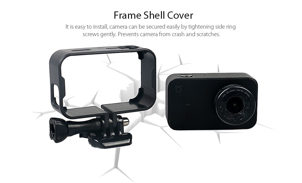 Sports Waterproof Frame Silicone Case Accessories for Xiaomi Mijia Camera - Black Regular Sports Waterproof Frame Silicone Case Accessories for Xiaomi Mijia Camera - Black Regular