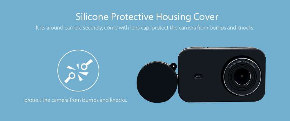 Sports Waterproof Frame Silicone Case Accessories for Xiaomi Mijia Camera - Black Regular Sports Waterproof Frame Silicone Case Accessories for Xiaomi Mijia Camera - Black Regular