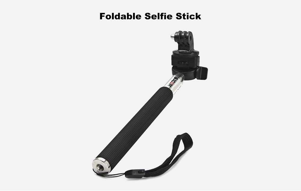 Original SJCAM Foldable Selfie Stick Camera Monopod with Adapter for GoPro Hero 4 / 3+ / 3 / 2 / 1 / SJ4000 / SJ5000 / SJ6000 Action Camera- Black Original SJCAM Foldable Selfie Stick Camera Monopod with Adapter for GoPro Hero 4 / 3+ / 3 / 2 / 1 / SJ4000 / SJ5000 / SJ6000 Action Camera- Black