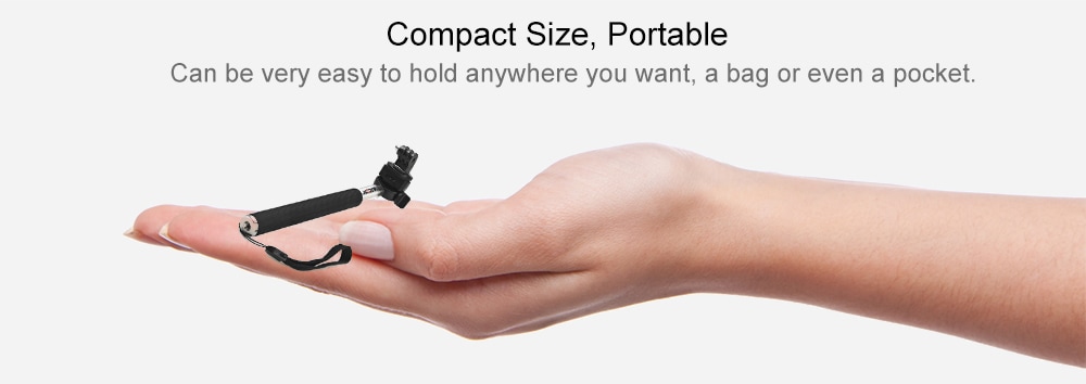 Original SJCAM Foldable Selfie Stick Camera Monopod with Adapter for GoPro Hero 4 / 3+ / 3 / 2 / 1 / SJ4000 / SJ5000 / SJ6000 Action Camera- Black Original SJCAM Foldable Selfie Stick Camera Monopod with Adapter for GoPro Hero 4 / 3+ / 3 / 2 / 1 / SJ4000 / SJ5000 / SJ6000 Action Camera- Black