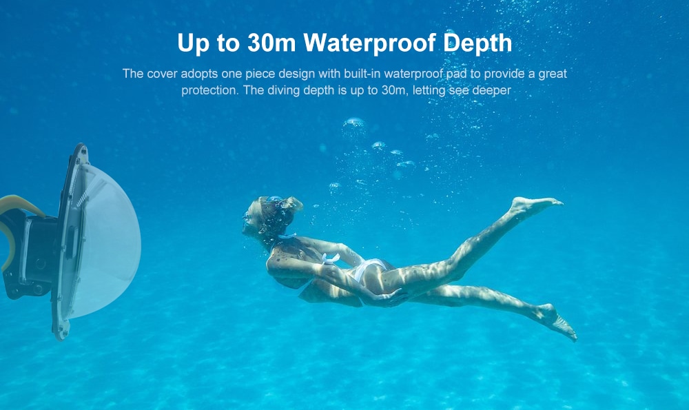 TELESIN GP - DMP - T05 Dome Diving Camera Cover Set for GoPro HERO5- Yellow TELESIN GP - DMP - T05 Dome Diving Camera Cover Set for GoPro HERO5- Yellow