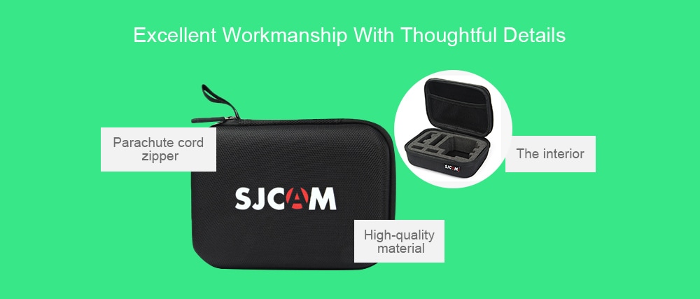Original SJCAM Medium Size Accessory Protective Storage Bag Carry Case for SJCAM Action Camera- Black Original SJCAM Medium Size Accessory Protective Storage Bag Carry Case for SJCAM Action Camera- Black