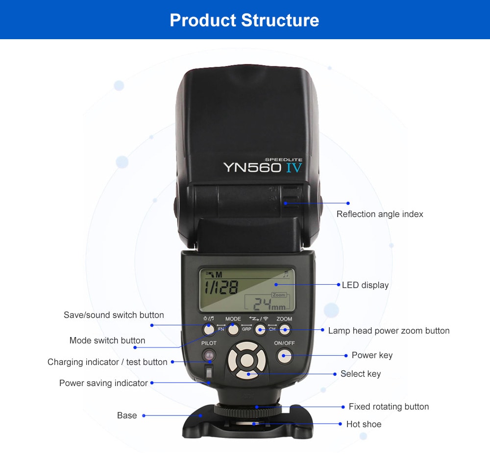 YONGNUO YN560 IV Universal External Speedlite Flashgun Master Flash for Canon / Nikon Digital SLR Cameras- Black YONGNUO YN560 IV Universal External Speedlite Flashgun Master Flash for Canon / Nikon Digital SLR Cameras- Black