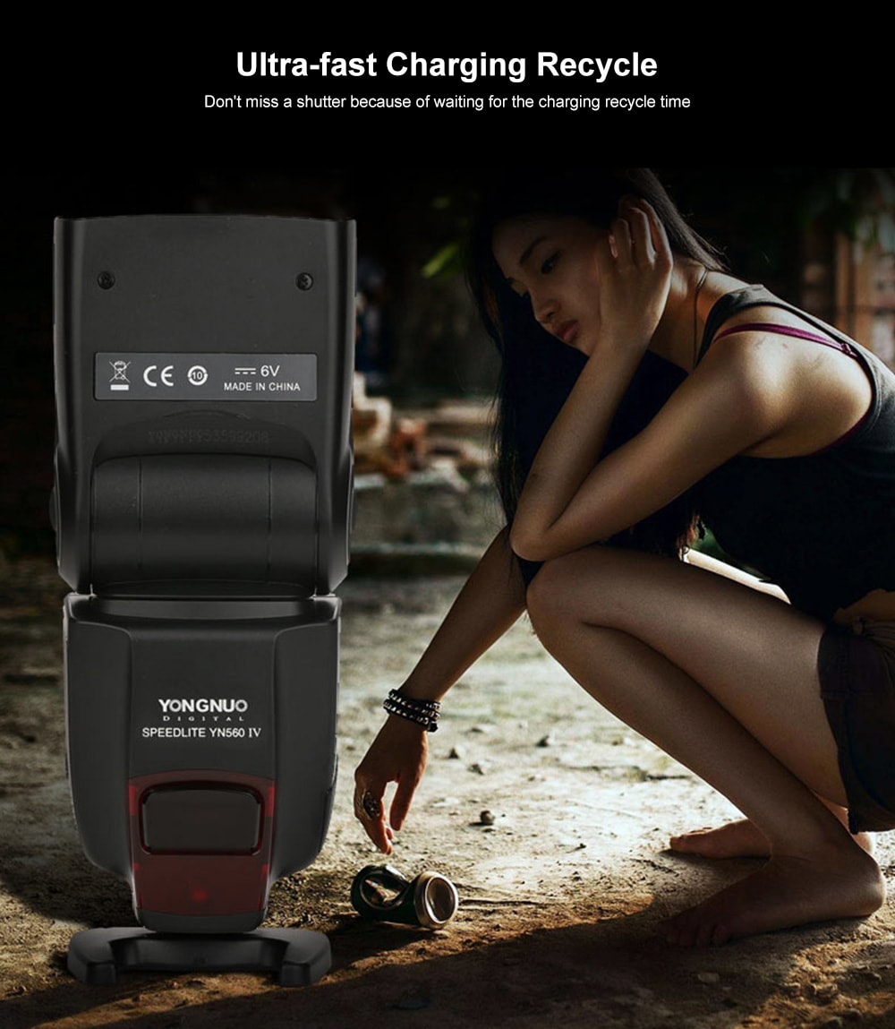 YONGNUO YN560 IV Universal External Speedlite Flashgun Master Flash for Canon / Nikon Digital SLR Cameras- Black YONGNUO YN560 IV Universal External Speedlite Flashgun Master Flash for Canon / Nikon Digital SLR Cameras- Black