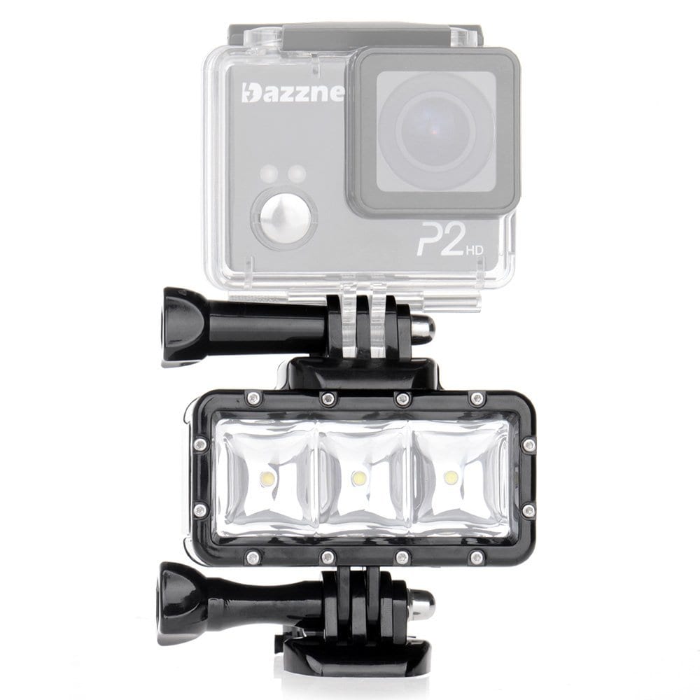 Video Diving Light - 30M Waterproof 3 LED Diving Lamp Video Light- Black Video Diving Light - 30M Waterproof 3 LED Diving Lamp Video Light- Black