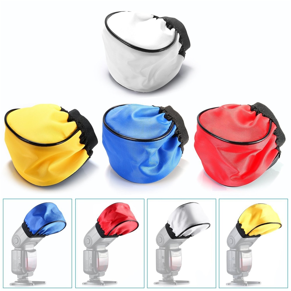 Professional DSLR Camera Speedlight Flashlight Bag Cover Flash Lamp- White Professional DSLR Camera Speedlight Flashlight Bag Cover Flash Lamp- White