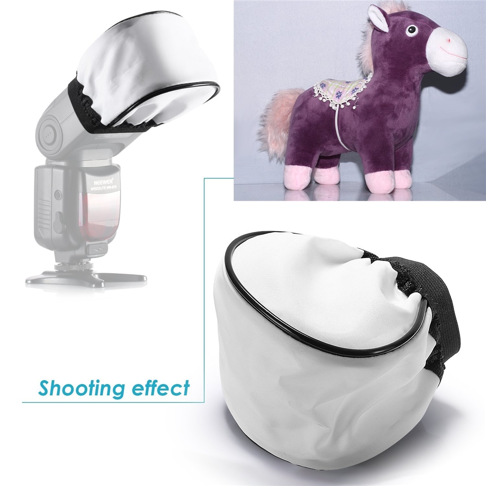Professional DSLR Camera Speedlight Flashlight Bag Cover Flash Lamp- White Professional DSLR Camera Speedlight Flashlight Bag Cover Flash Lamp- White