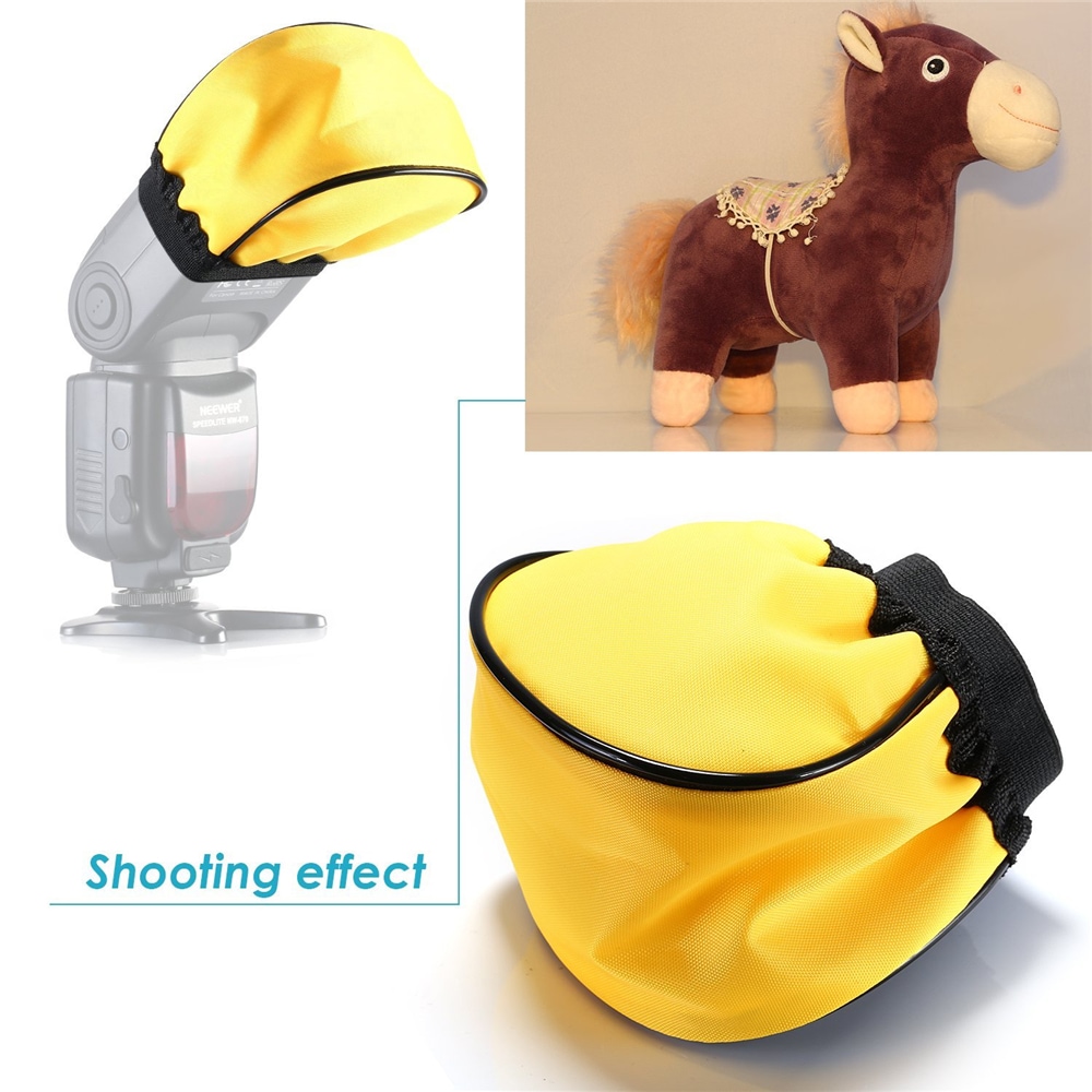 Professional DSLR Camera Speedlight Flashlight Bag Cover Flash Lamp- White Professional DSLR Camera Speedlight Flashlight Bag Cover Flash Lamp- White