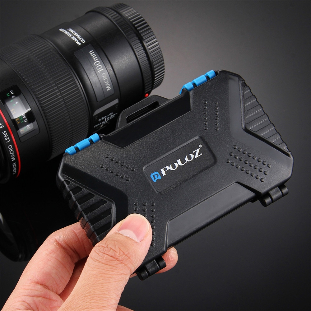 PULUZ Water-Resistant Micro SD CF TF Holder Stocker Storage Box- Black PULUZ Water-Resistant Micro SD CF TF Holder Stocker Storage Box- Black
