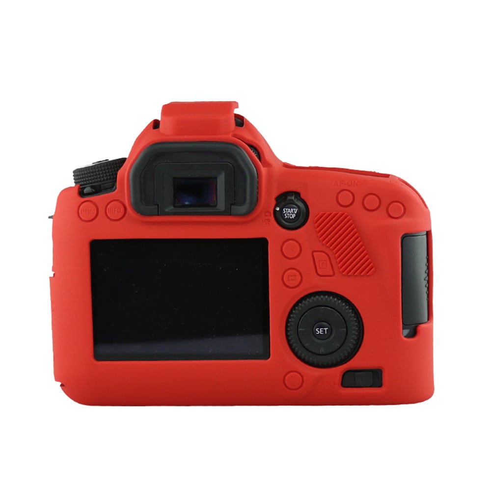Soft Silicone Rubber Camera Protective Body Cover Case Skin for Canon 6D Camera Bag- Red Soft Silicone Rubber Camera Protective Body Cover Case Skin for Canon 6D Camera Bag- Red