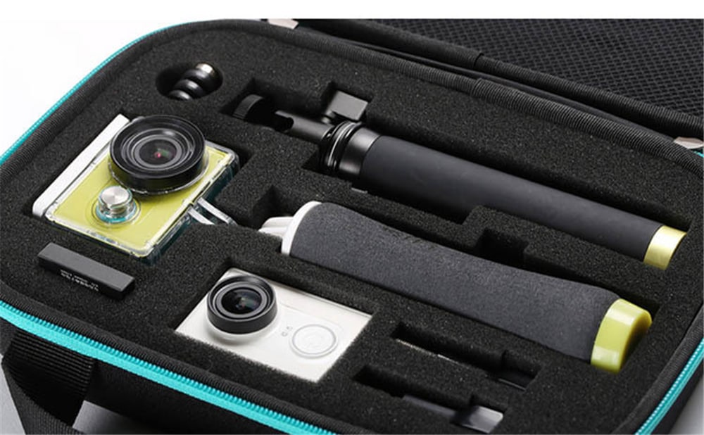 Yi GoPro camera and accessories Carrying Case- Black and Blue Yi GoPro camera and accessories Carrying Case- Black and Blue