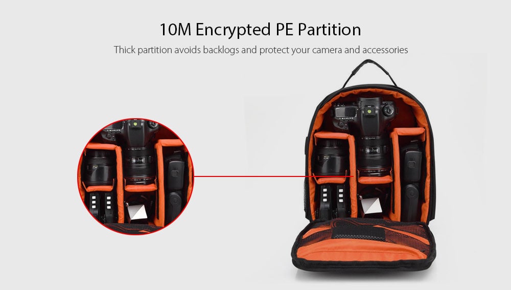 Waterproof Multifunctional DSLR Camera Video Shoulder Bag for Photographer- Multi-C Waterproof Multifunctional DSLR Camera Video Shoulder Bag for Photographer- Multi-C
