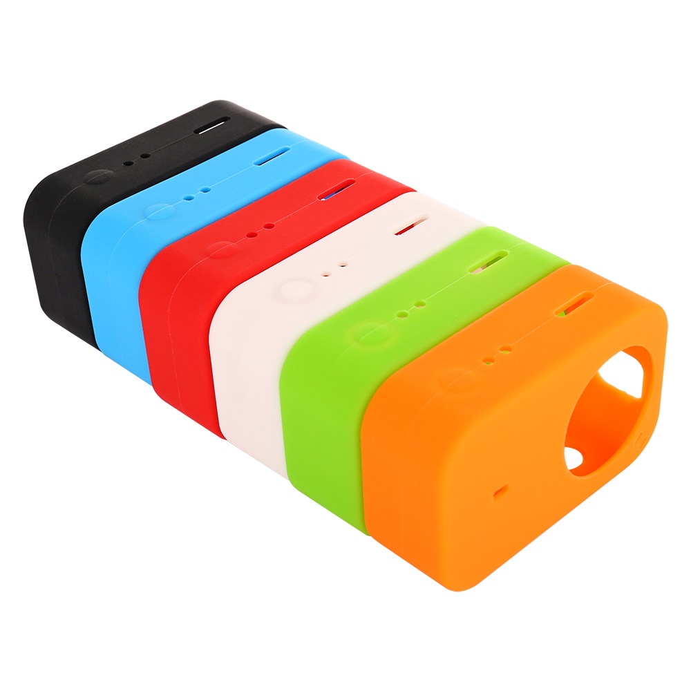 Silicone Rubber Skin Case Sleeve + Lens Cover for Xiaomi Mijia 4K Camera- Black Silicone Rubber Skin Case Sleeve + Lens Cover for Xiaomi Mijia 4K Camera- Black