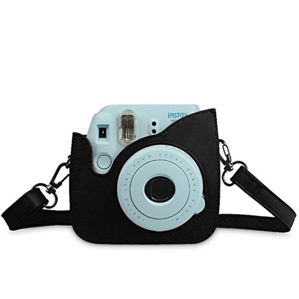 Protective Case for Fujifilm Instax Mini 8 Mini 8+ Mini 9 Instant Camera Premium Vegan Leather Bag Cover with Removable- Black Protective Case for Fujifilm Instax Mini 8 Mini 8+ Mini 9 Instant Camera Premium Vegan Leather Bag Cover with Removable- Black