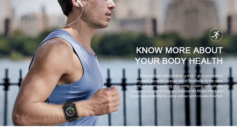 Q9 Colorful Screen Waterproof Sports Smart Watch for Android / iOS with Heart Rate Monitor Blood Pressure Functions- Coral Blue Q9 Colorful Screen Waterproof Sports Smart Watch for Android / iOS with Heart Rate Monitor Blood Pressure Functions- Coral Blue