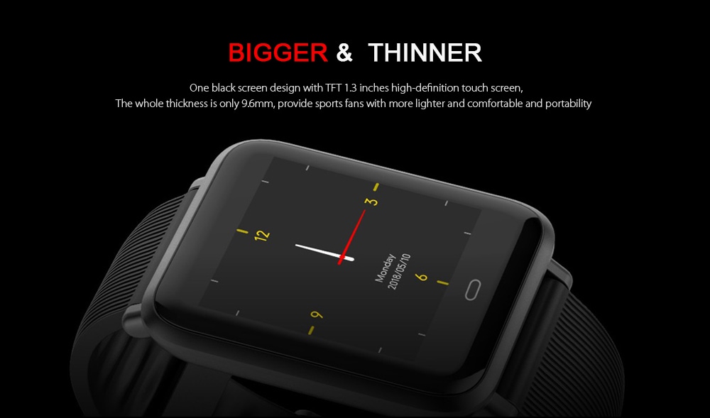 Q9 Colorful Screen Waterproof Sports Smart Watch for Android / iOS with Heart Rate Monitor Blood Pressure Functions- Coral Blue Q9 Colorful Screen Waterproof Sports Smart Watch for Android / iOS with Heart Rate Monitor Blood Pressure Functions- Coral Blue