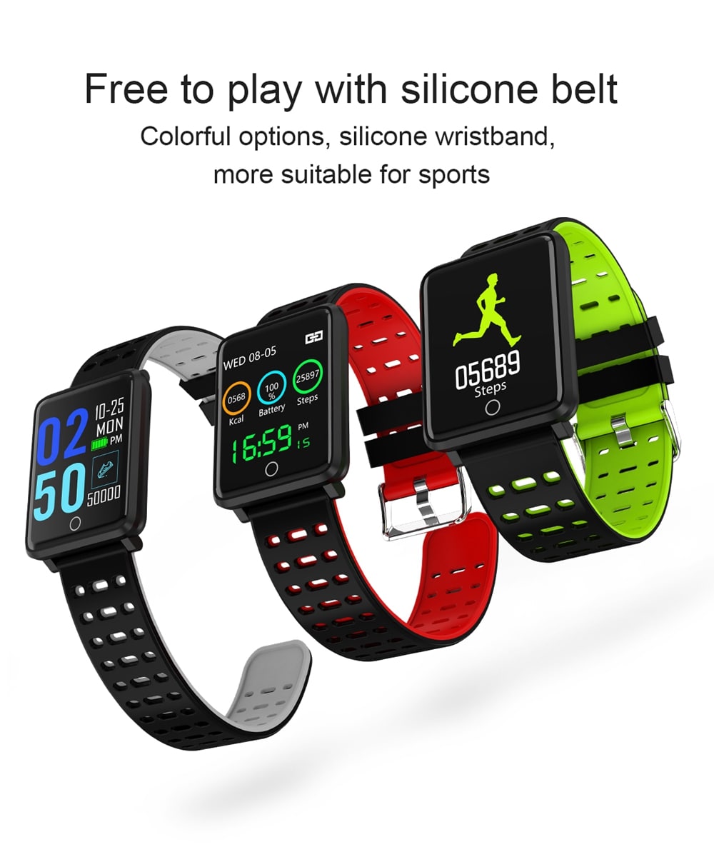 Silicone Strap Waterproof Bluetooth F3 Color Smart Bracelet- Multi-A Silicone Strap Waterproof Bluetooth F3 Color Smart Bracelet- Multi-A