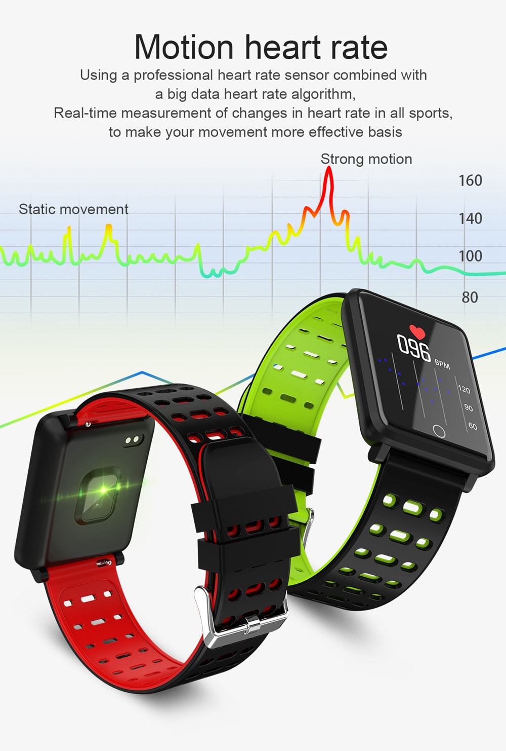 Silicone Strap Waterproof Bluetooth F3 Color Smart Bracelet- Multi-A Silicone Strap Waterproof Bluetooth F3 Color Smart Bracelet- Multi-A