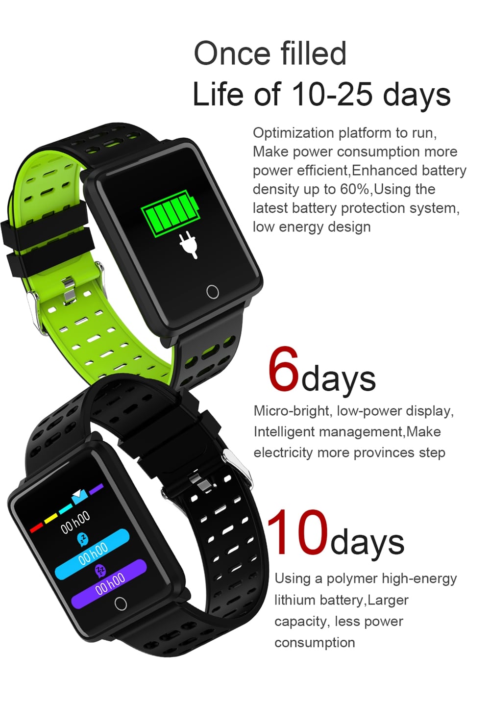 Silicone Strap Waterproof Bluetooth F3 Color Smart Bracelet- Multi-A Silicone Strap Waterproof Bluetooth F3 Color Smart Bracelet- Multi-A
