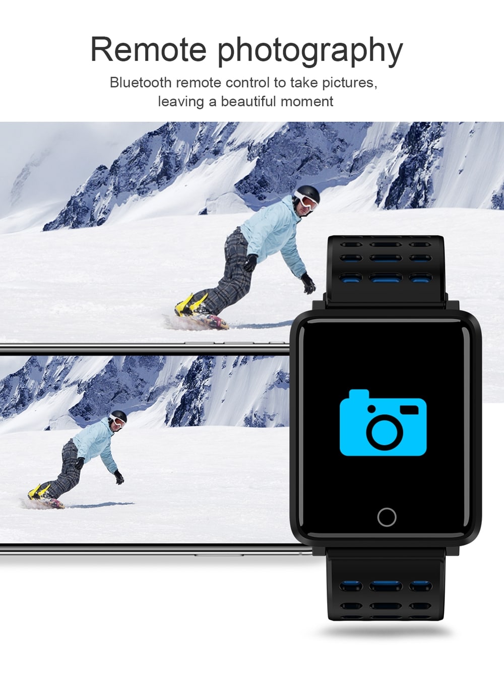 Silicone Strap Waterproof Bluetooth F3 Color Smart Bracelet- Multi-A Silicone Strap Waterproof Bluetooth F3 Color Smart Bracelet- Multi-A