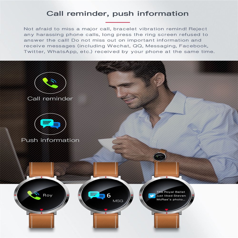 Sport Record SMS Push Heart Rate Monitor Smart Bracelet for IOS Android- Black Sport Record SMS Push Heart Rate Monitor Smart Bracelet for IOS Android- Black