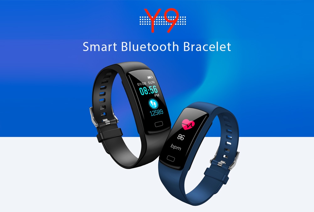 Y9 Smart Bluetooth Bracelet Color Screen Heart Rate Blood Pressure Monitoring Sports Smartwatch- Chestnut Red Y9 Smart Bluetooth Bracelet Color Screen Heart Rate Blood Pressure Monitoring Sports Smartwatch- Chestnut Red