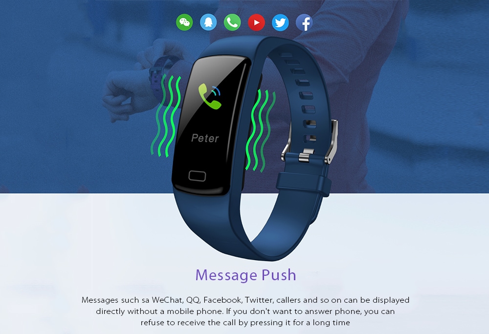 Y9 Smart Bluetooth Bracelet Color Screen Heart Rate Blood Pressure Monitoring Sports Smartwatch- Chestnut Red Y9 Smart Bluetooth Bracelet Color Screen Heart Rate Blood Pressure Monitoring Sports Smartwatch- Chestnut Red