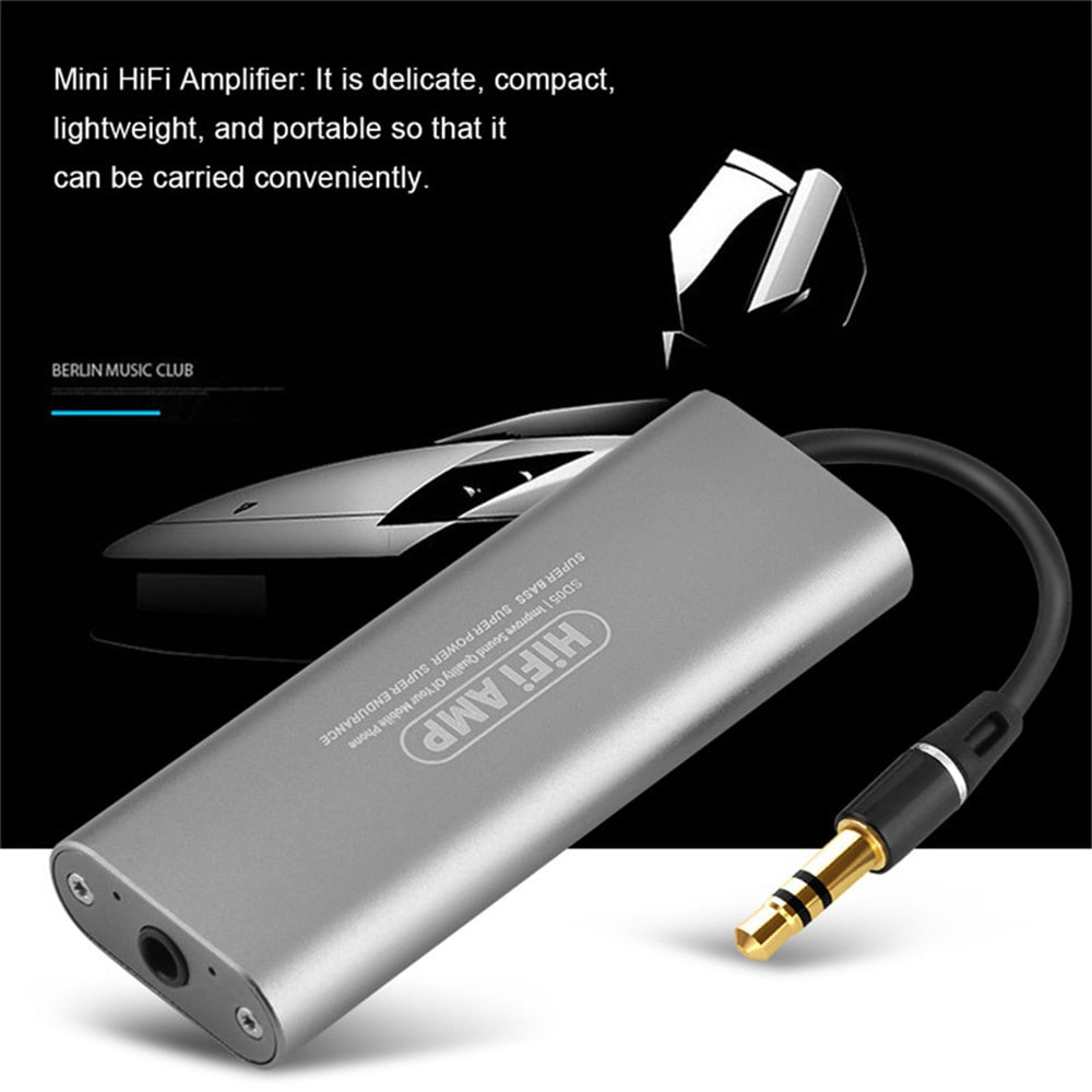 SD05 Professional HIFI Headphone Amplifier Portable Ultra Thin- Silver SD05 Professional HIFI Headphone Amplifier Portable Ultra Thin- Silver