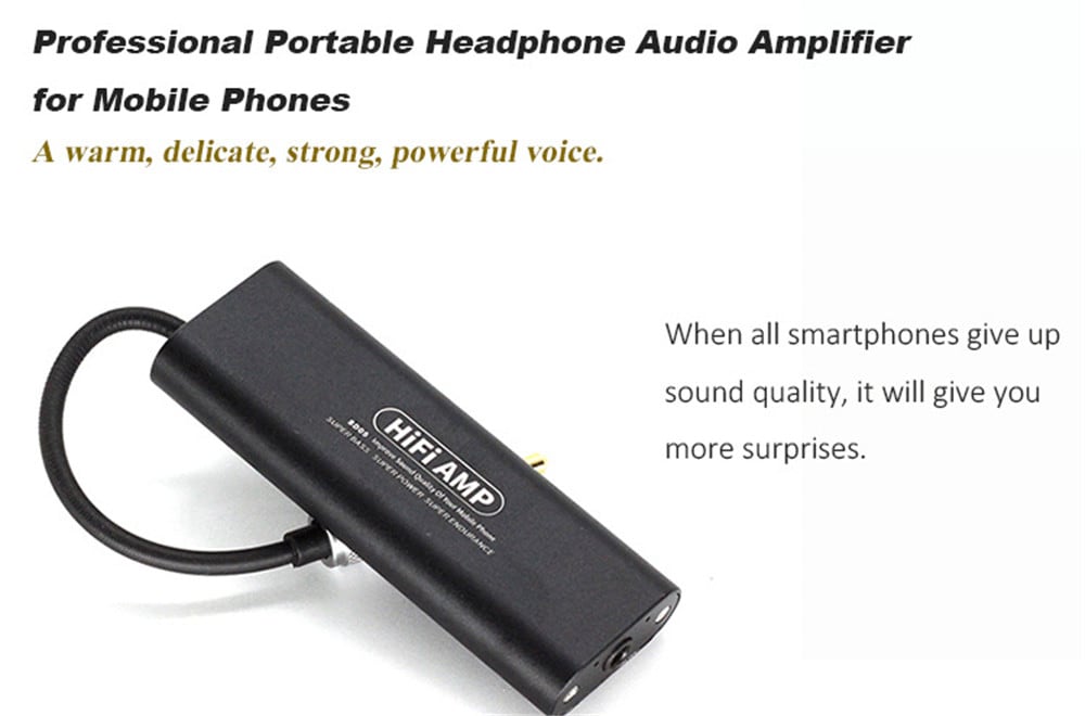 SD05 Professional HIFI Headphone Amplifier Portable Ultra Thin- Silver SD05 Professional HIFI Headphone Amplifier Portable Ultra Thin- Silver