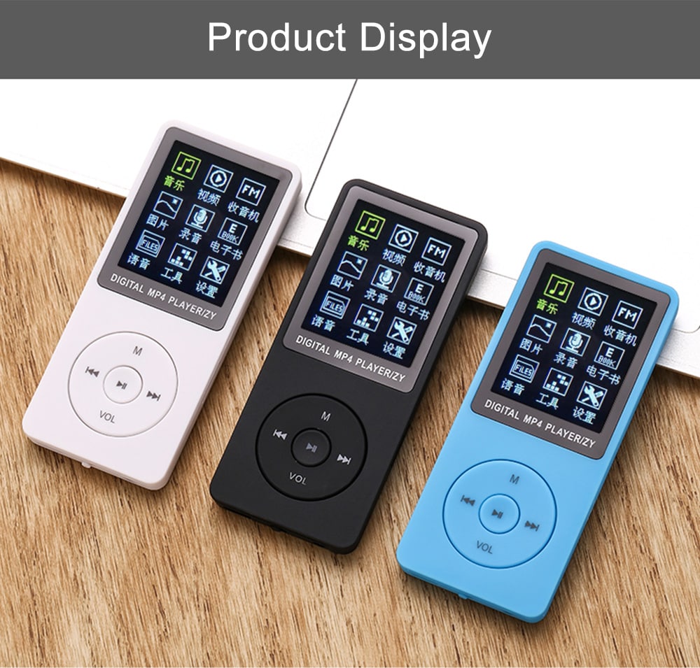 ZY418 Portable MP3 MP4 Music Player with 1.8 inch Screen Display- White ZY418 Portable MP3 MP4 Music Player with 1.8 inch Screen Display- White