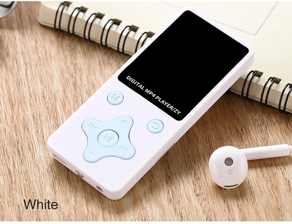 T1 Portable MP3 MP4 Music Player with Screen Display- White T1 Portable MP3 MP4 Music Player with Screen Display- White