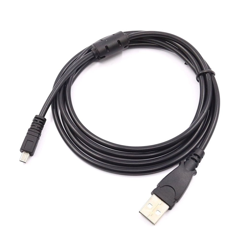 Replacement USB Cable Cord for Nikon Panasonic Olympus Fuji Konica Minolta- Black Replacement USB Cable Cord for Nikon Panasonic Olympus Fuji Konica Minolta- Black