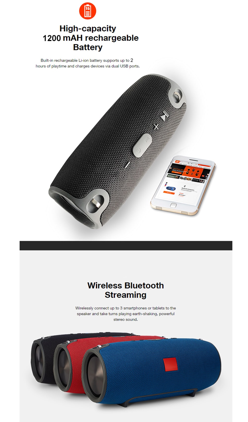 Portable Wireless Speaker music Box charge mini Speaker with usb TF Player-SP115- Ruby Red Portable Wireless Speaker music Box charge mini Speaker with usb TF Player-SP115- Ruby Red