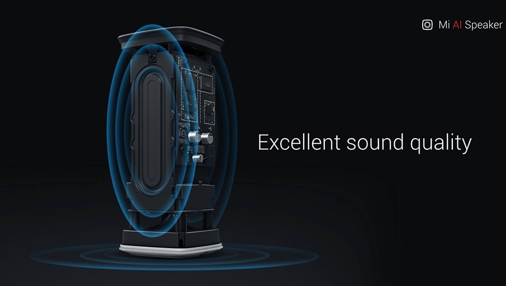 Original Xiaomi AI Bluetooth 4.1 Speaker Wire Smart Music Player- White