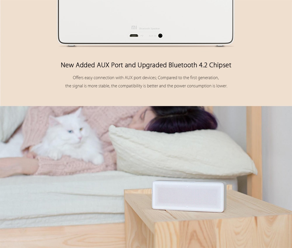 Original Xiaomi XMYX03YM Bluetooth 4.2 Speaker Hands-free- Silver Original Xiaomi XMYX03YM Bluetooth 4.2 Speaker Hands-free- Silver