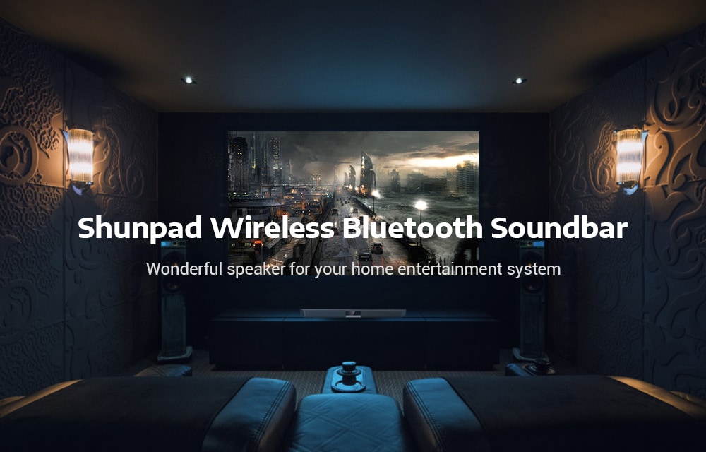 Shunpad S - R100 Wireless Bluetooth Soundbar Speaker with LED Display- Black Japan Plug (2-pin) Shunpad S - R100 Wireless Bluetooth Soundbar Speaker with LED Display- Black Japan Plug (2-pin)