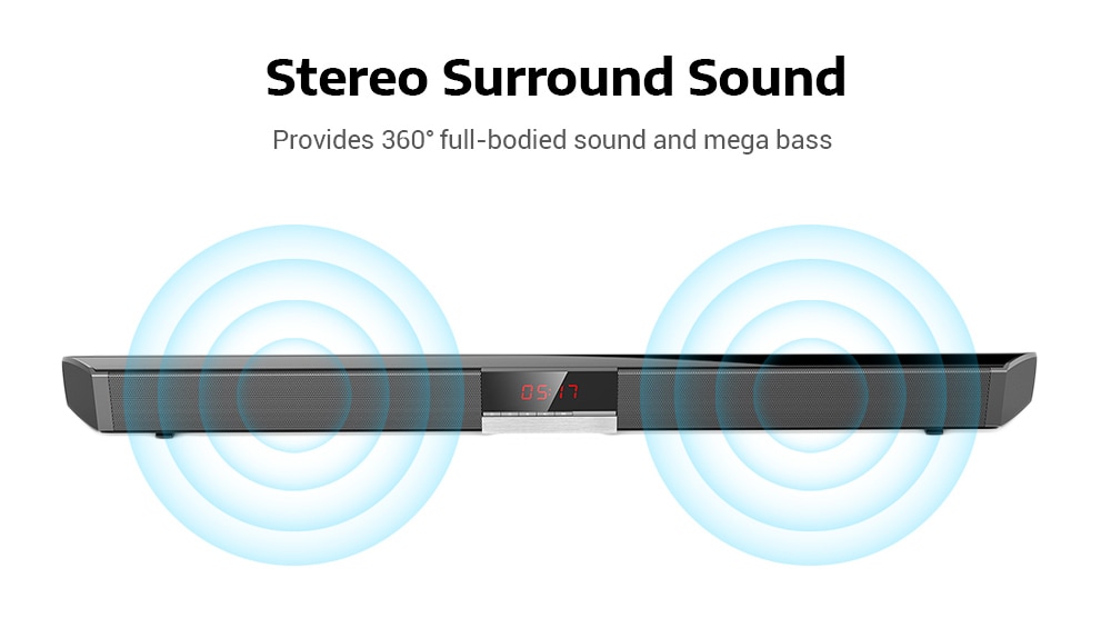 Shunpad S - R100 Wireless Bluetooth Soundbar Speaker with LED Display- Black Japan Plug (2-pin) Shunpad S - R100 Wireless Bluetooth Soundbar Speaker with LED Display- Black Japan Plug (2-pin)