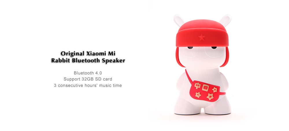 Original Xiaomi Mi Rabbit Sparkle Wireless Bluetooth Speaker for Phone / Tablet PC- Red Original Xiaomi Mi Rabbit Sparkle Wireless Bluetooth Speaker for Phone / Tablet PC- Red