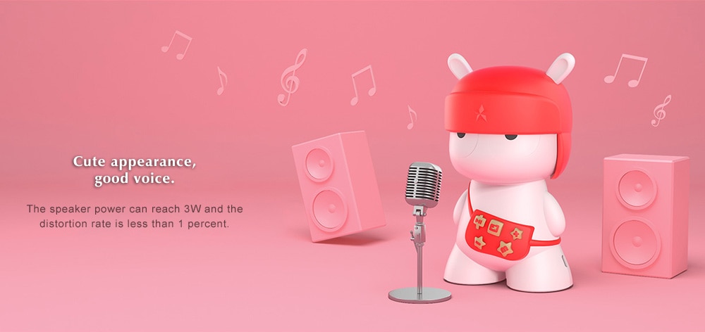 Original Xiaomi Mi Rabbit Sparkle Wireless Bluetooth Speaker for Phone / Tablet PC- Red Original Xiaomi Mi Rabbit Sparkle Wireless Bluetooth Speaker for Phone / Tablet PC- Red