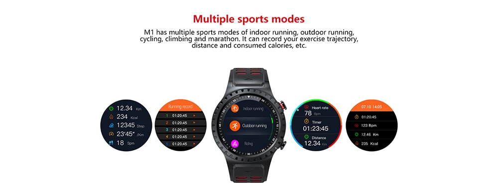 SMA M1 IP67 Waterproof Smartwatch Heart Rate Tracker Compass GPS Smart Bracelet- Gray SMA M1 IP67 Waterproof Smartwatch Heart Rate Tracker Compass GPS Smart Bracelet- Gray