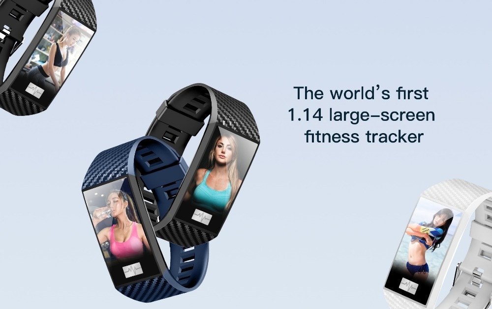 Waterproof Smart Wristband Heart Rate Watches ECG Smart Bracelet Fitness Tracker- White Waterproof Smart Wristband Heart Rate Watches ECG Smart Bracelet Fitness Tracker- White