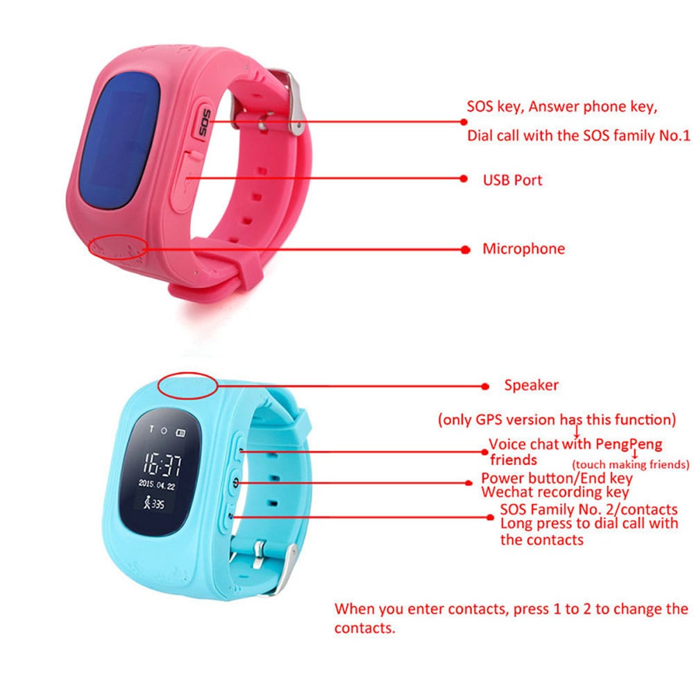 V6 Q50 OLED Child GPS Tracker SOS Monitoring Positioning Phone Smart Watch- Multi-E V6 Q50 OLED Child GPS Tracker SOS Monitoring Positioning Phone Smart Watch- Multi-E