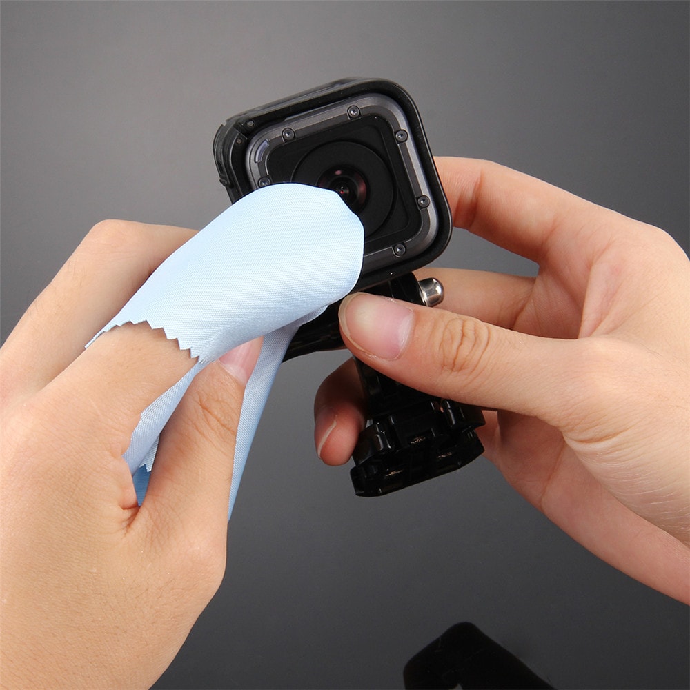 PULUZ 10pcs Microfiber Cleaning Cloths for GoPro LCD / TV Screen Glasses- Pastel Blue PULUZ 10pcs Microfiber Cleaning Cloths for GoPro LCD / TV Screen Glasses- Pastel Blue