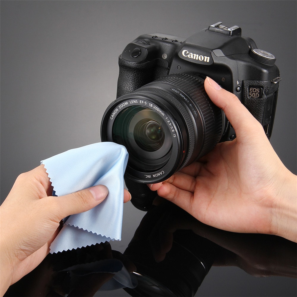 PULUZ 10pcs Microfiber Cleaning Cloths for GoPro LCD / TV Screen Glasses- Pastel Blue PULUZ 10pcs Microfiber Cleaning Cloths for GoPro LCD / TV Screen Glasses- Pastel Blue
