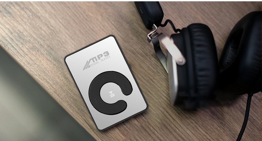 High-quality Sports Mini USB Metal Clip MP3 Player- White High-quality Sports Mini USB Metal Clip MP3 Player- White