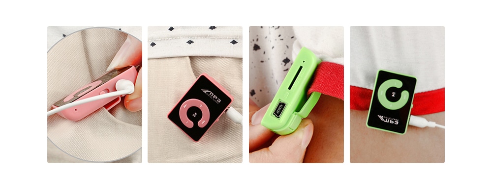High-quality Sports Mini USB Metal Clip MP3 Player- White High-quality Sports Mini USB Metal Clip MP3 Player- White