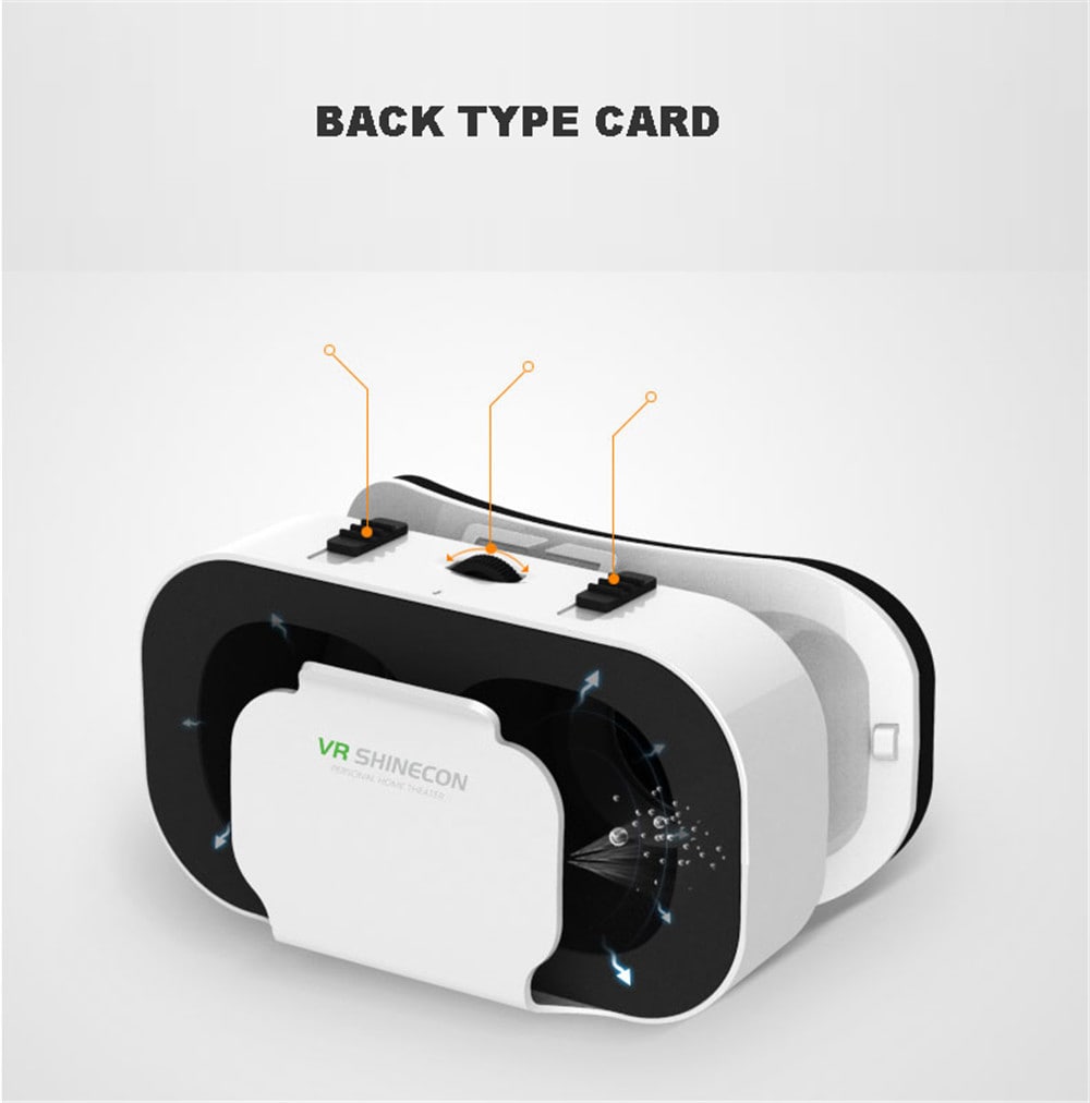 VR 3D Virtual Reality Glasses Movies Games for 4.0-6.0inch Smartphone- White VR 3D Virtual Reality Glasses Movies Games for 4.0-6.0inch Smartphone- White