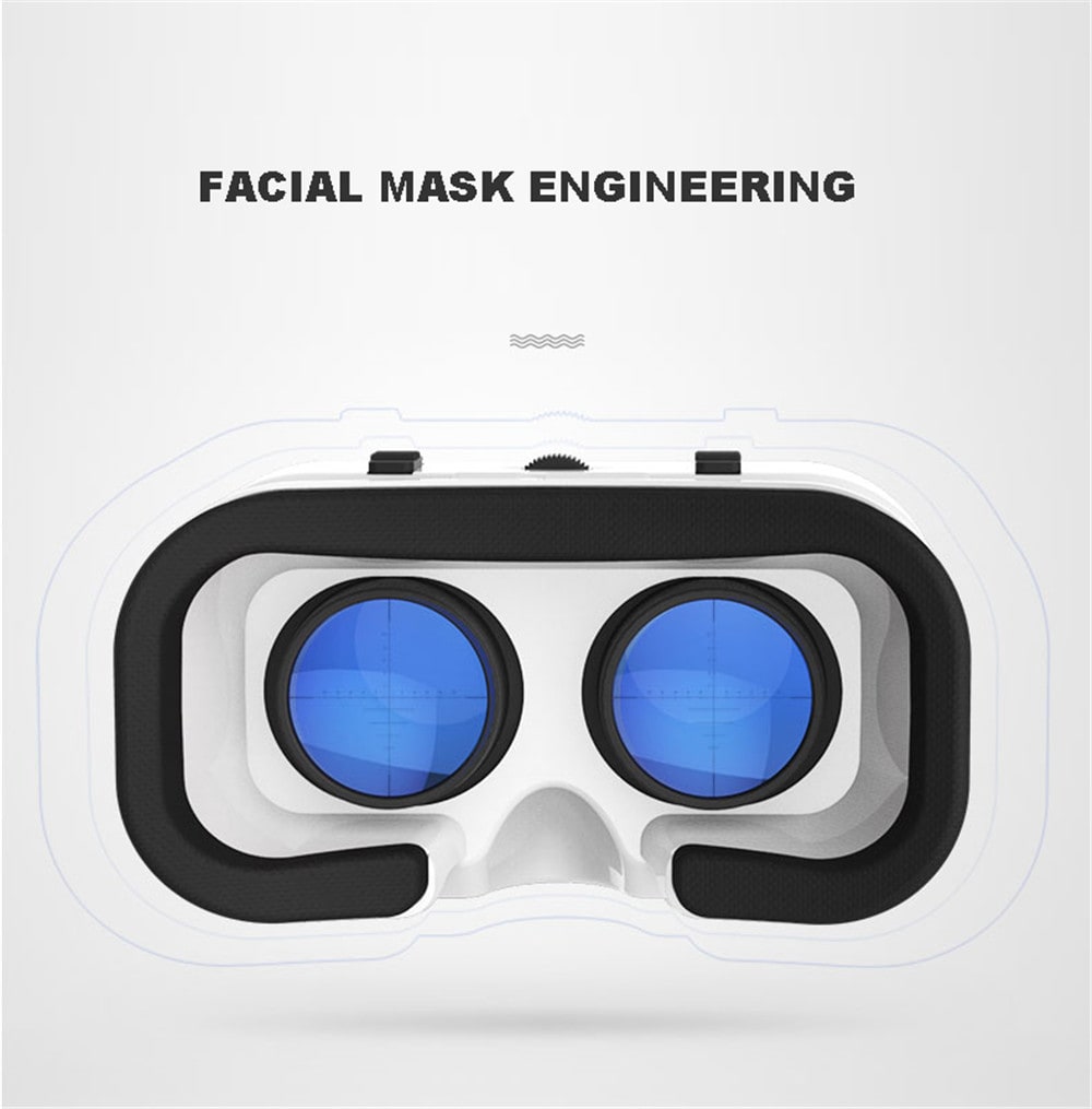 VR 3D Virtual Reality Glasses Movies Games for 4.0-6.0inch Smartphone- White VR 3D Virtual Reality Glasses Movies Games for 4.0-6.0inch Smartphone- White